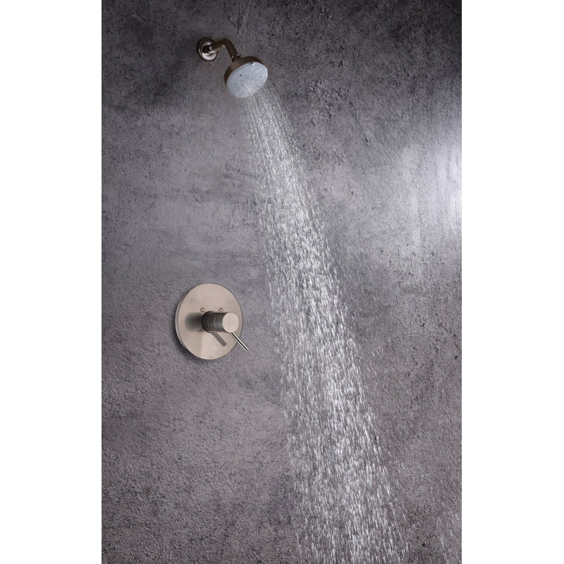 Pinnacles Series Shower Faucet with Rough in-Valve, Brushed Nickel