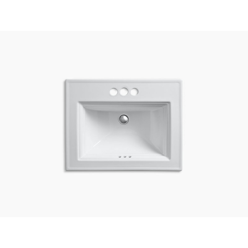 Lavabo de salle de bain Â« Stately Â» de la collection Memoirs, Blanc, Centres 4 po