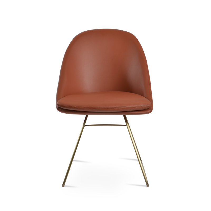Chaise d'appoint Avanos, Cannelle, Or