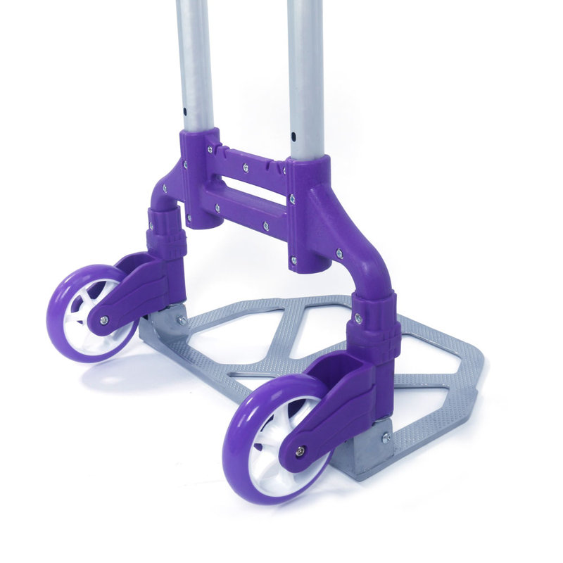 Chariot portatif pliable en aluminium, Mauve