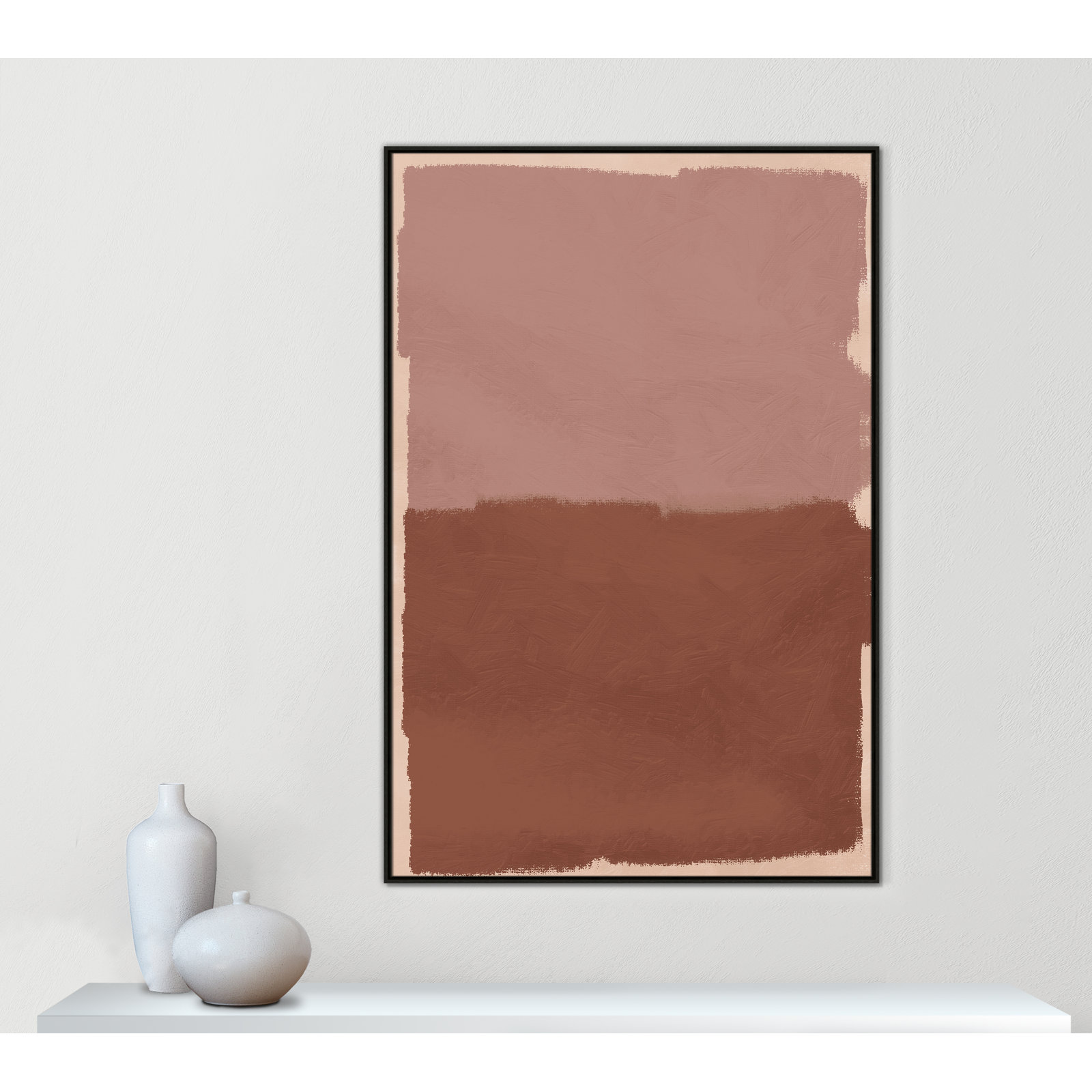 Hollow Delight Print by Marcus Prime, 41.5'' W x 61.5'' H, Espresso Floater