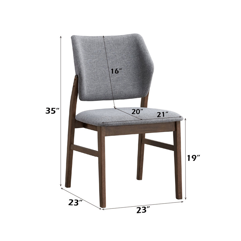 Ensemble de 2 chaises d'appoint Sarha en tissu et finition noyer, Jaune
