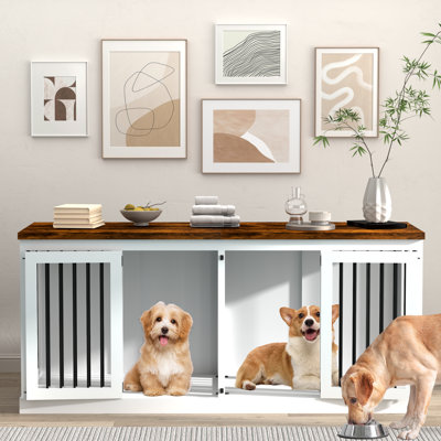 Meuble de rangement pour chien 70,9 po