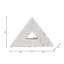 Set of 2 Right Triangle Marble Bookends Contemporary Abstract Angled Bookends