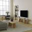 Meuble télé moderne en chêne saphir 70,9 po x 15,7 po x 15,7 po | 100% panneau de particules enduit de mélamine, épaisseur: 0,7 pouce | Design élégant et rustique, parfait pour le salon et les espaces de divertissement, durable et élégant-659352385