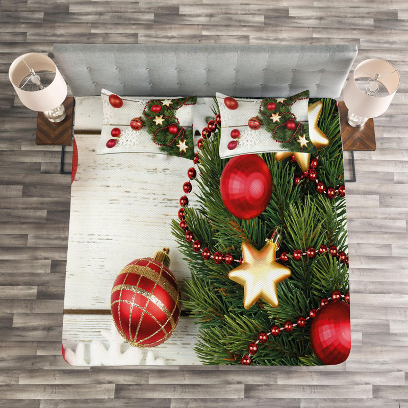Traditional Polyester Coverlet, King Coverlet + 2 Shams