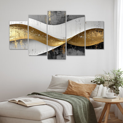 Elsmoriet III - art mural vagues - art mural moderne sur toile