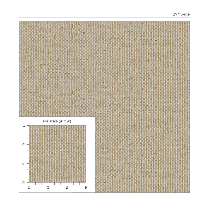 Rouleau de papier peint embossé 3D L 27 pi x l 27 po Chariyah, Torréfaction légère