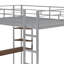 Lit mezzanine en métal avec 2 tablettes et un bureau-113317681-101953787