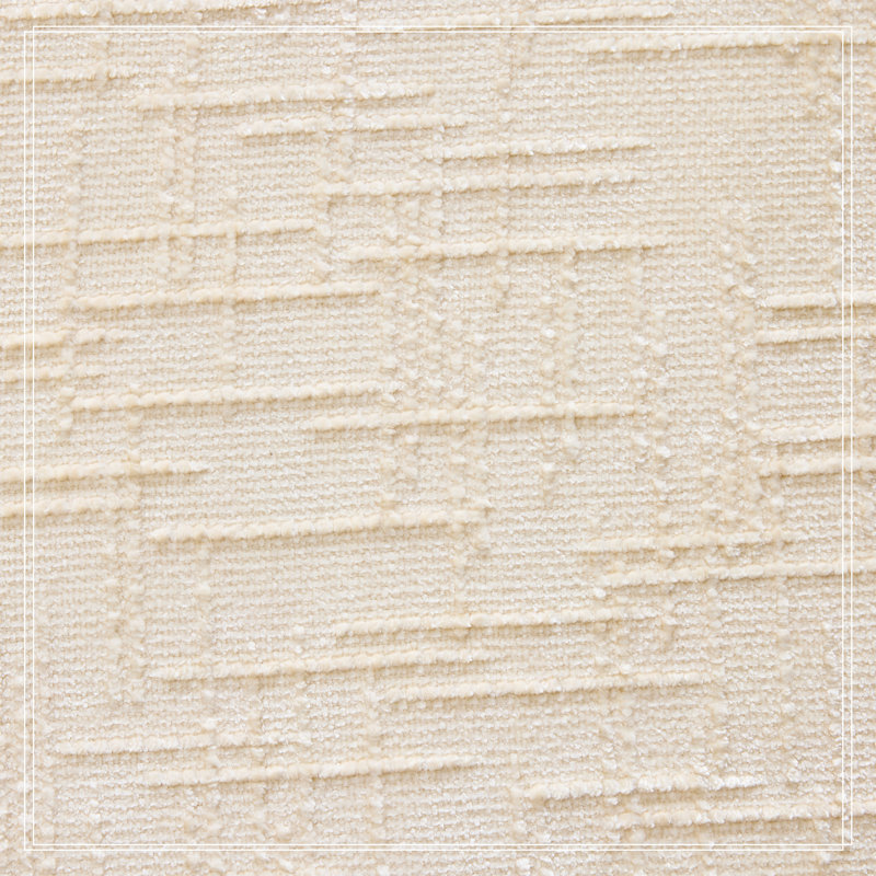 Canapé en chenille en L, Chenille beige