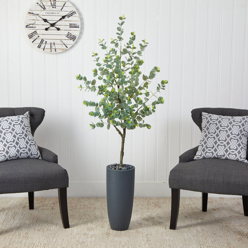 Arbre d'eucalyptus artificiel 60 po en pot