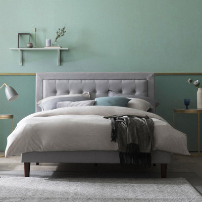 Select Tufted Upholstered Low Profile Platform Bed