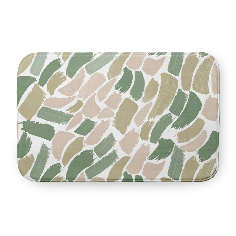 Tapis de bain, L 21 po x L 34 po, Vert