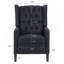 Fauteuil inclinable manuel à oreilles capitonnées avec clous décoratifs et mécanismes réglables-1481257506