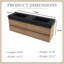 Meuble-lavabo mural 60 po avec lavabo à surface solide noir 60 po-475304357
