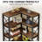 79.53" Tall 7-Tier Large Corner Bookshelf, Wood & Metal Tall Storage Bookcase For Living Room Home Office-627925132