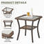 Ensemble de meubles d'extérieur 3 pièces-124920109
