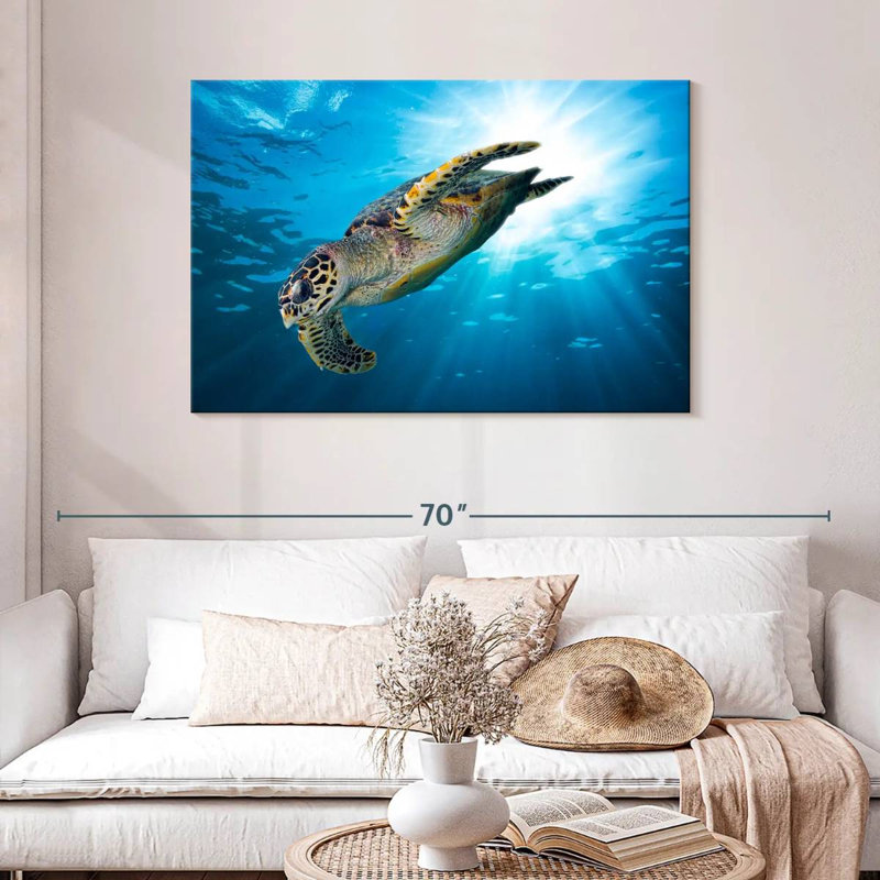 Brampt Hawksbill Turtle Dive, 30" H x 45" W