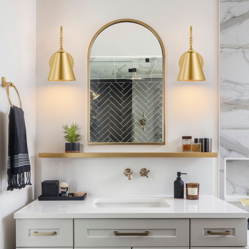 Cordless Rechargeable Battery Operated Swing Armed Wall Sconce With Remote Control Set Of 2 Gold, Gold