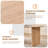 70.8" Oval Dining Table for 4, Modern Farmhouse Wood Kitchen Table for 6, Rustic Large Dinner Table for Dining Reception Room-423709607