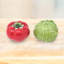 Ensemble salière et poivrière tomate et chou