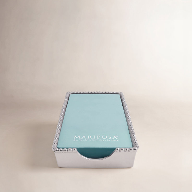 Mariposa Beaded Guest Towel Holder with Insert