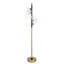 Lampe sur pied Luminous Orbit - noir mat et or doux - globes en verre transparent