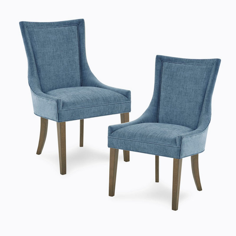 Chaise parsons en polyester Sika, Bleu