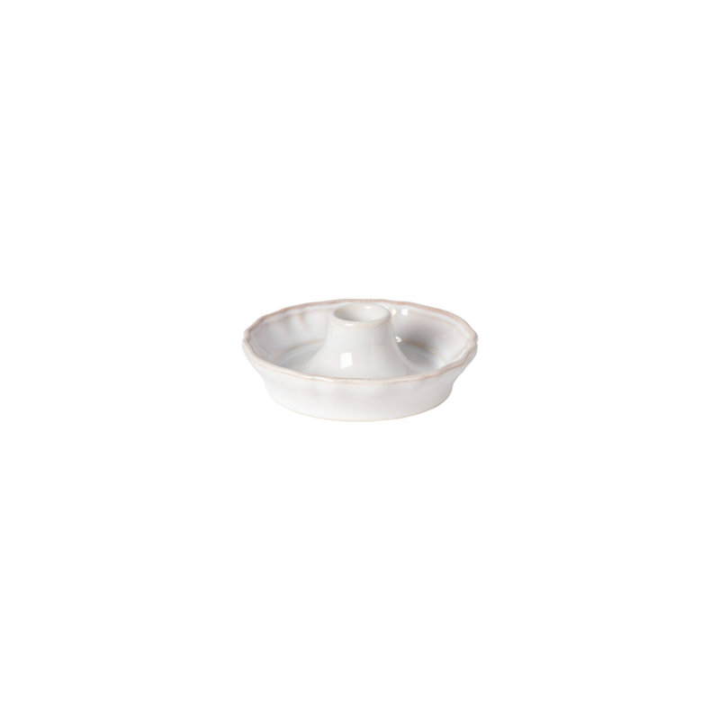 Alentejo 1.57'' H Fine Stoneware Tabletop Dish, White