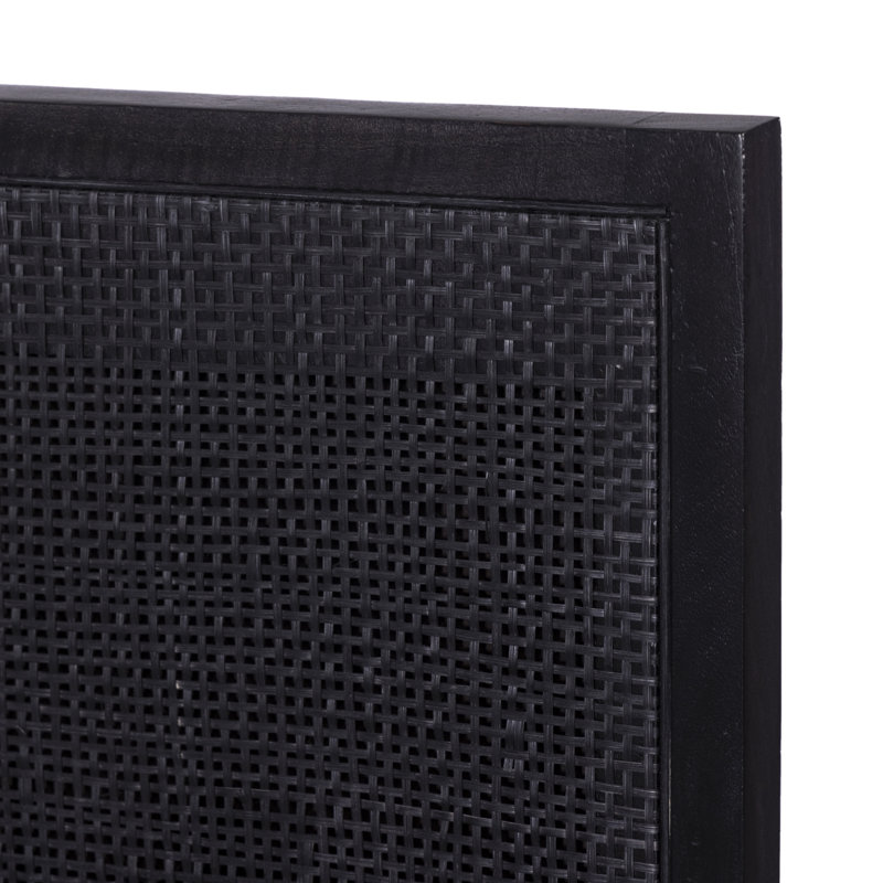 Sydney Bed, Twin, Black Wash W/ Black Cane