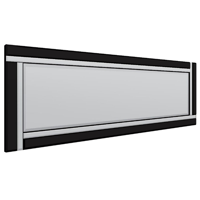 Niesha Wood Flat Wall Mirror