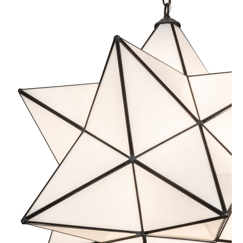 24" Wide Moravian Star Pendant