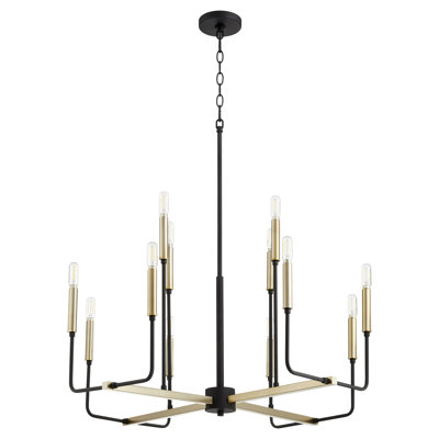 Lustre traditionnel/classique à 12 lumières de style bougie Arbuckle