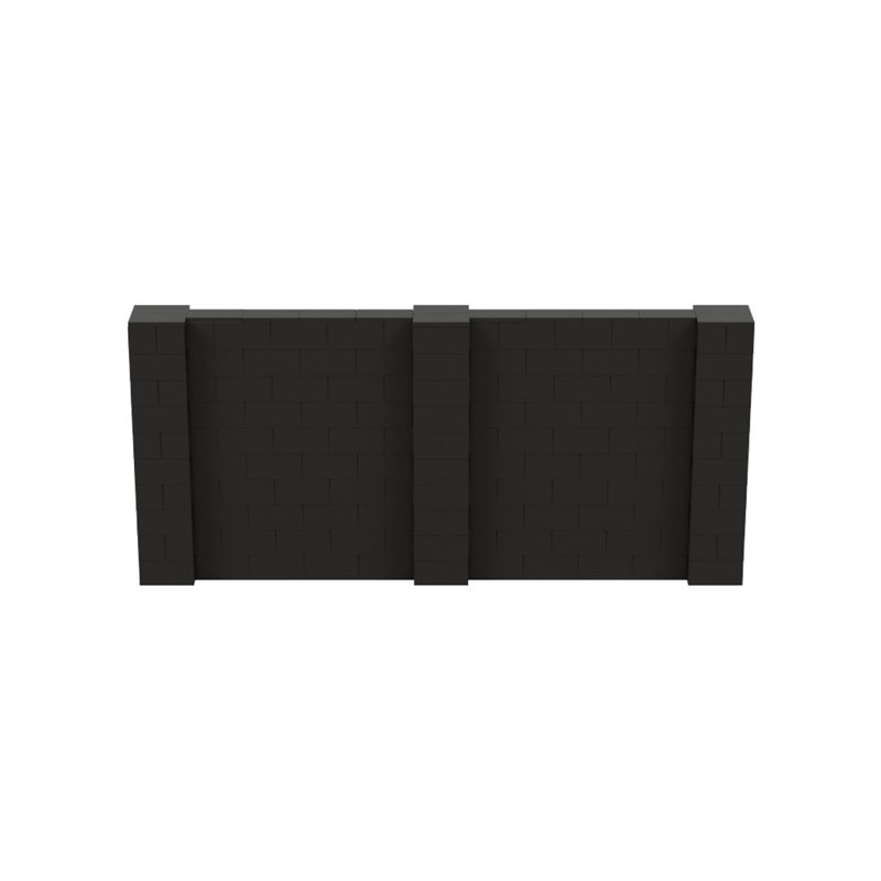 Ensemble mural de blocs géants 7 'T, Noir, H 60 po x L 132 po