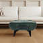 Repose-pieds rectangulaire en cuir