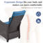 Chaise de patio inclinable avec coussins Jereomie-1197244349