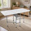 Hauteur de la table de découpe pliable en tissu avec plateau quadrillé