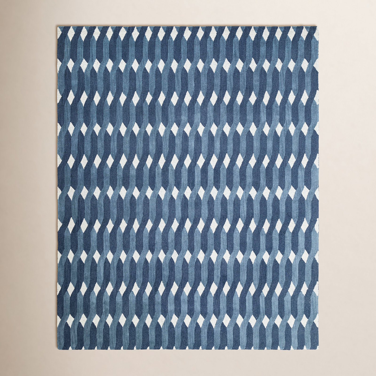 Woodcliff Hand-Tufted Geometric Wool Rug, Rectangle 5' x 8'