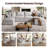 148" Down Cloud Couch, Oversized Modular Comfy Sofa for Living Room, U Shaped Sectional Couches with Detachable Sofa Cover, Storage Ottoman-60417066