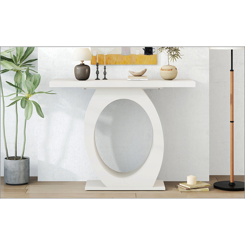  39.43" Console Table, Beige