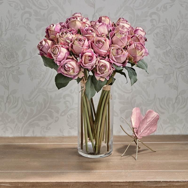 Rose lyophilisé 10 po , Mauve