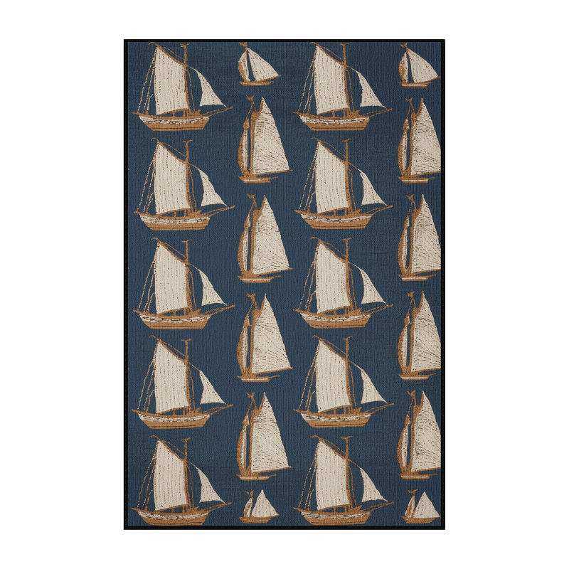  Tapis nautique lavable Schooners, Rectangulaire 2 pi x 3 pi