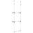 Telescopic Wardrobe System with Rods Aluminium