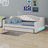 Upholstered Daybed With LED Belt And Trundle-1663821395