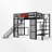 Full Metal Loft Bed With Built-In Desk And Storage-948878243