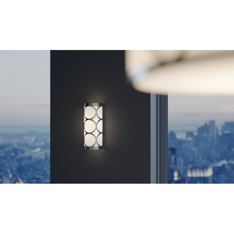 Julianno Flush Mounted Sconce, Painted Nickel