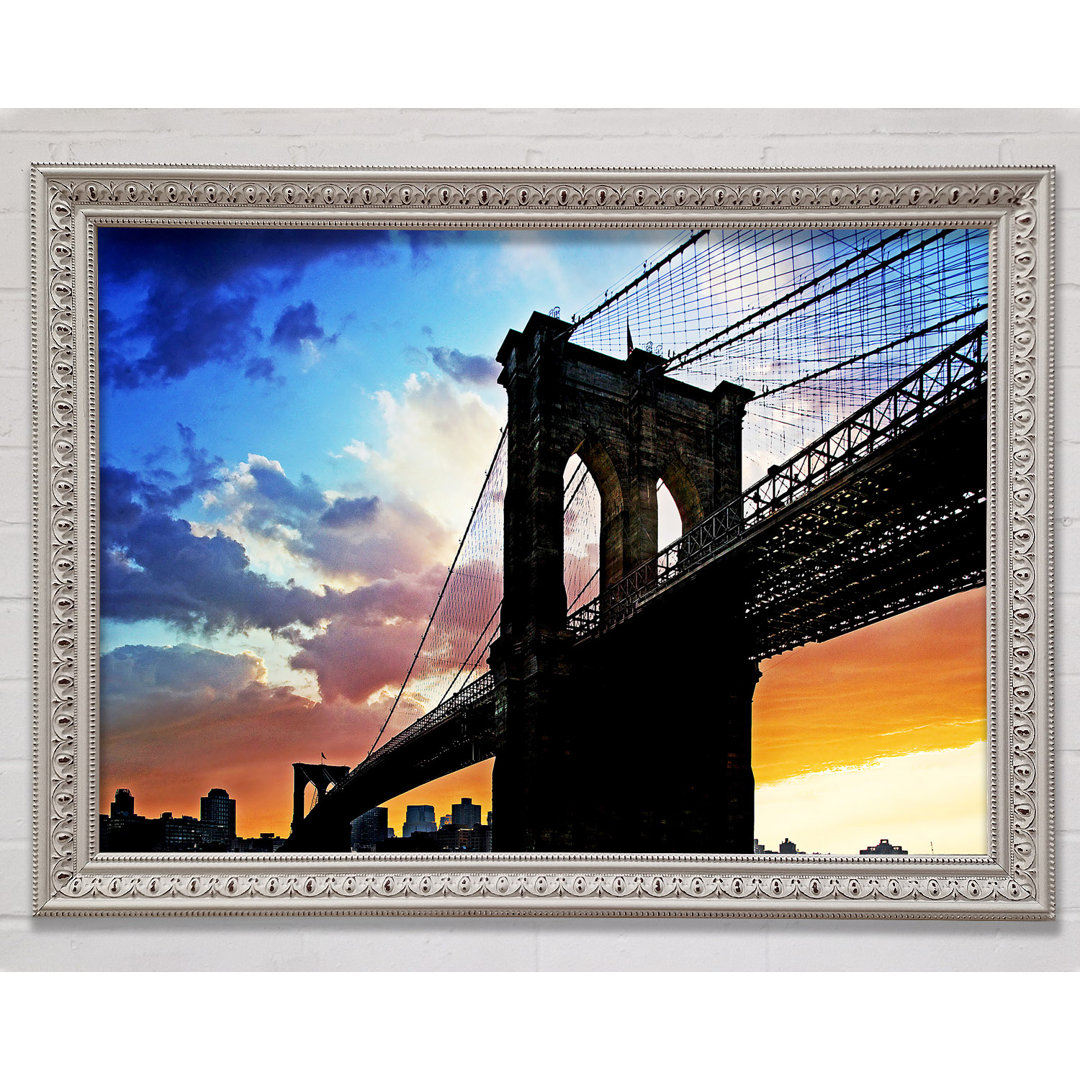 Unter Brooklyn Bridge Sonnenlicht - Druck