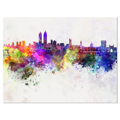«Mumbai Skyline Cityscape» par Designart, impression sur toile 2 pièces