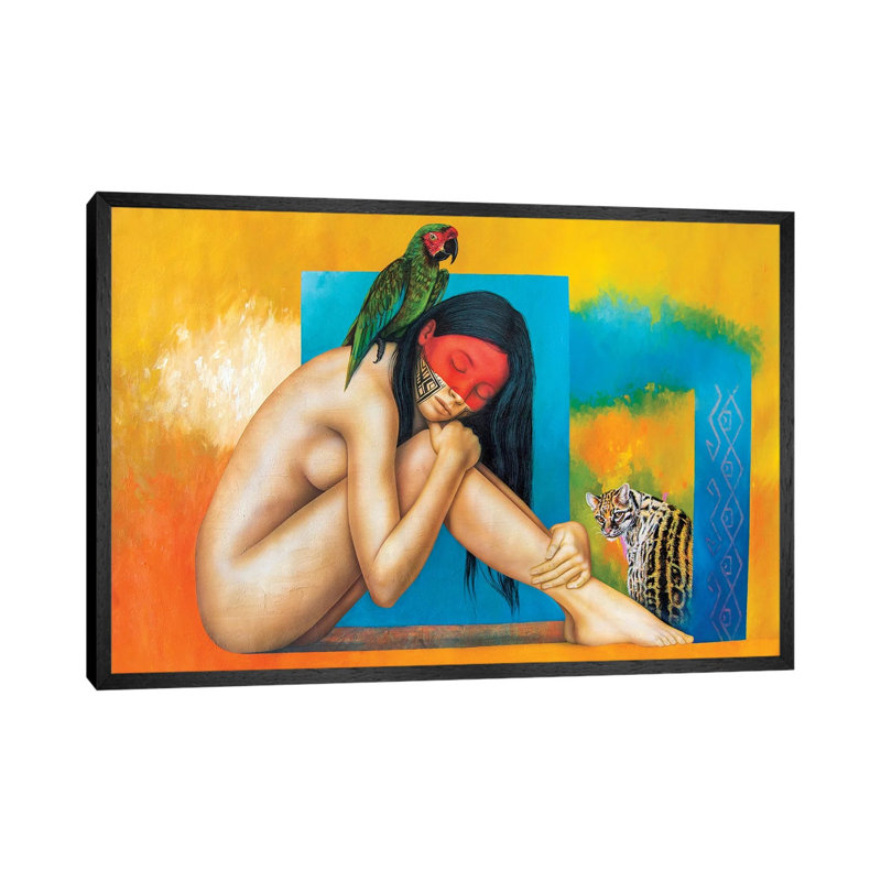 Count On Me by Victor Crisostomo Gomez - Painting on Canvas, 66.04 cm H x 45.72 cm W, Black Framed