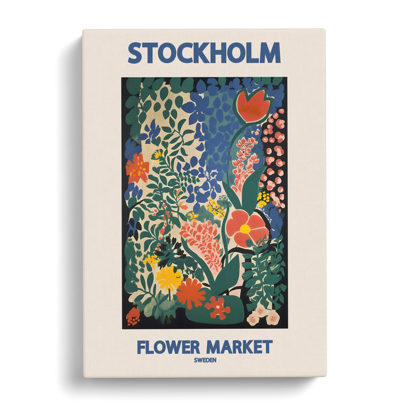 XMKTMKT-554 Stockholm Flower Market Exhibition 1 - Wrapped Canvas Print, 76cm H x 50cm W x 3cm D